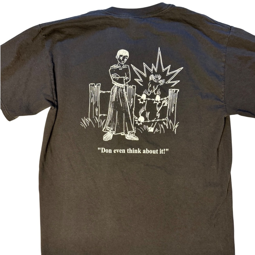 Vintage 2002 Homecoming Graphic T-Shirt Mens Large Black Don Even Think About It